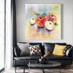 Toile 48 x 48 - Récolte de pommes