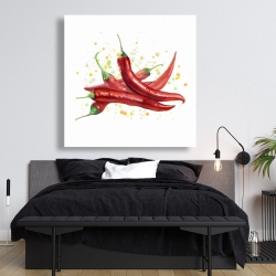 Toile 48 x 48 - Piments rouges piquants