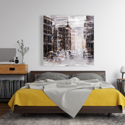 Canvas 48 x 48 - Industrial abstract city