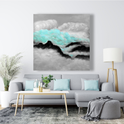 Canvas 48 x 48 - Grey and blue clouds