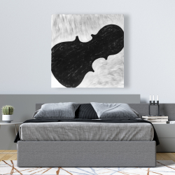 Toile 48 x 48 - Silhouette d'un violon