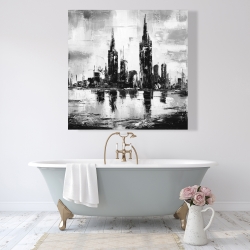 Canvas 48 x 48 - Mono urban cityscape