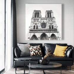 Toile 48 x 48 - Cathédrale notre-dame de paris