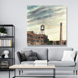 Canvas 48 x 48 - Water tower in new-york