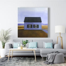 Canvas 48 x 48 - Blue barn