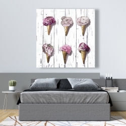 Toile 48 x 48 - Cornets de pivoine