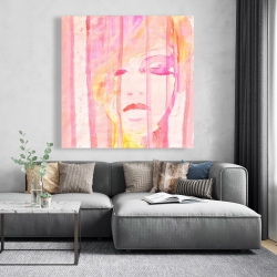 Canvas 48 x 48 - Abstract portrait feminine