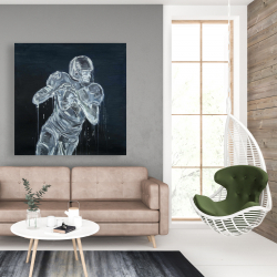 Toile 48 x 48 - Joueur de football