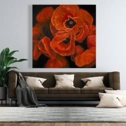 Canvas 48 x 48 - Poppy bouquet