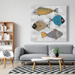 Canvas 48 x 48 - Fishes' illustration