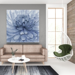 Canvas 48 x 48 - Blue petals flower