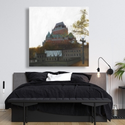 Toile 48 x 48 - Le château de frontenac à l'automne