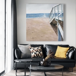 Toile 48 x 48 - Doux paysage de bord de mer