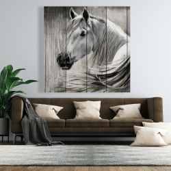 Toile 48 x 48 - Cheval rustique