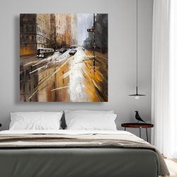 Canvas 48 x 48 - Abstract city street