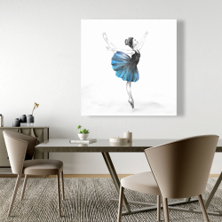 Canvas 48 x 48 - Small blue ballerina