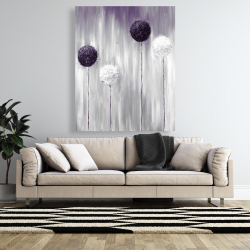 Canvas 48 x 60 - Purple allium flowers