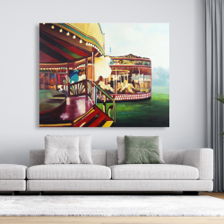 Canvas 48 x 60 - Carousel in a carnaval