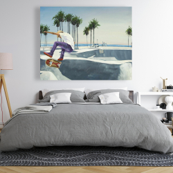 Canvas 48 x 60 - Skate park california