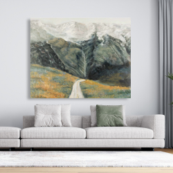 Canvas 48 x 60 - Mountainous landscape