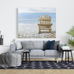 Canvas 48 x 60 - Wood beach chair