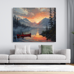 Canvas 48 x 60 - Calm lake