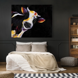 Canvas 48 x 60 - One funny cow
