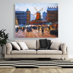 Canvas 48 x 60 - Street scene to moulin rouge