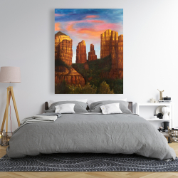 Canvas 48 x 60 - Cathedral rock in arizona