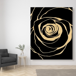 Canvas 48 x 60 - Black rose