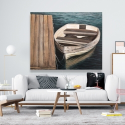 Toile 48 x 60 - Bateau à rames