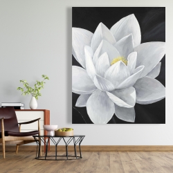 Canvas 48 x 60 - Overhead view of a lotus flower