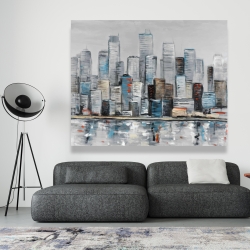 Canvas 48 x 60 - Abstract urban skyline