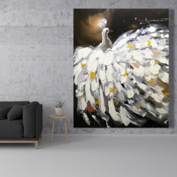 Canvas 48 x 60 - Abstract peacock