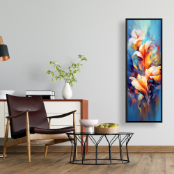 Framed 16 x 48 - Flowery explosion