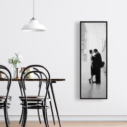 Framed 16 x 48 - Couple in the street