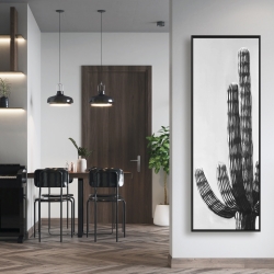 Framed 16 x 48 - Cactus
