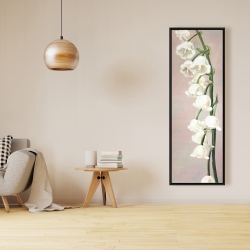 Framed 16 x 48 - Lily of the valley flowers