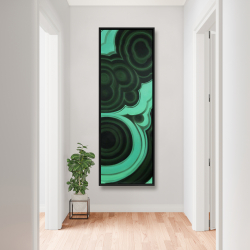 Framed 20 x 60 - Malachite stone