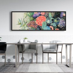 Encadré 20 x 60 - Mélodie de fleurs