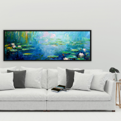 Framed 20 x 60 - Water lilly