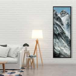 Framed 20 x 60 - Mountains of lhotse wall on nepal side