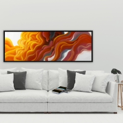 Framed 20 x 60 - Colorful smoke