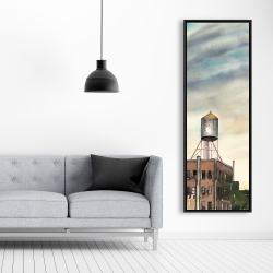 Framed 20 x 60 - Water tower in new-york