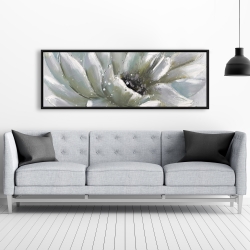 Encadré 20 x 60 - Chrysanthème blanche