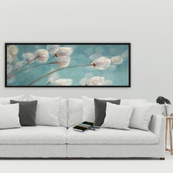 Framed 20 x 60 - Cotton grass plants in the wind