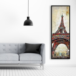 Encadré 20 x 60 - Tour eiffel abstraite