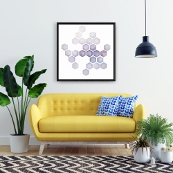 Framed 24 x 24 - Alveoli lilac