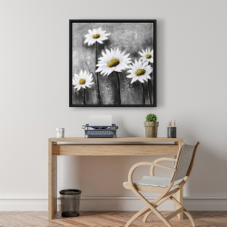 Framed 24 x 24 - Daisies