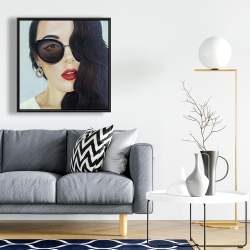 Framed 24 x 24 - Fashionable sunglasses